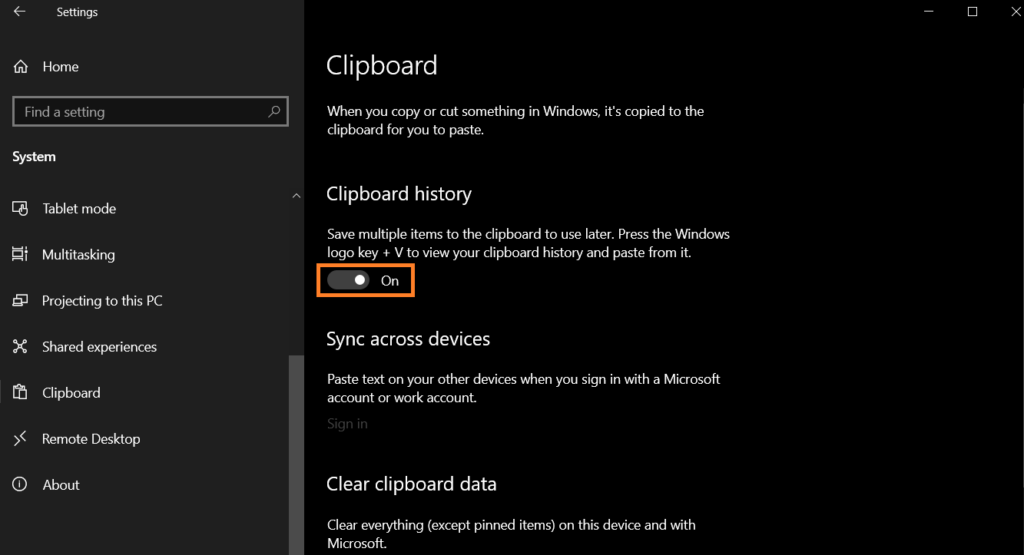 How to turn off the clipboard in Windows 10 - EaseeHelp - Blog